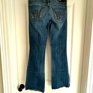 Citizens of Humanity Ric Rac Low-Waist Flare Jeans, Size 26